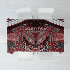 Aotearoa Iwi Ngati Toa Tablecloth Maori Kowhaiwhai Pattern