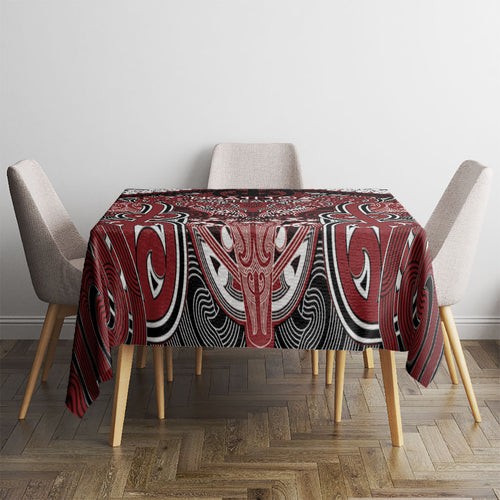 Aotearoa Iwi Ngati Toa Tablecloth Maori Kowhaiwhai Pattern