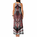 Aotearoa Iwi Ngati Toa Personalised Tank Maxi Dress Maori Kowhaiwhai Pattern