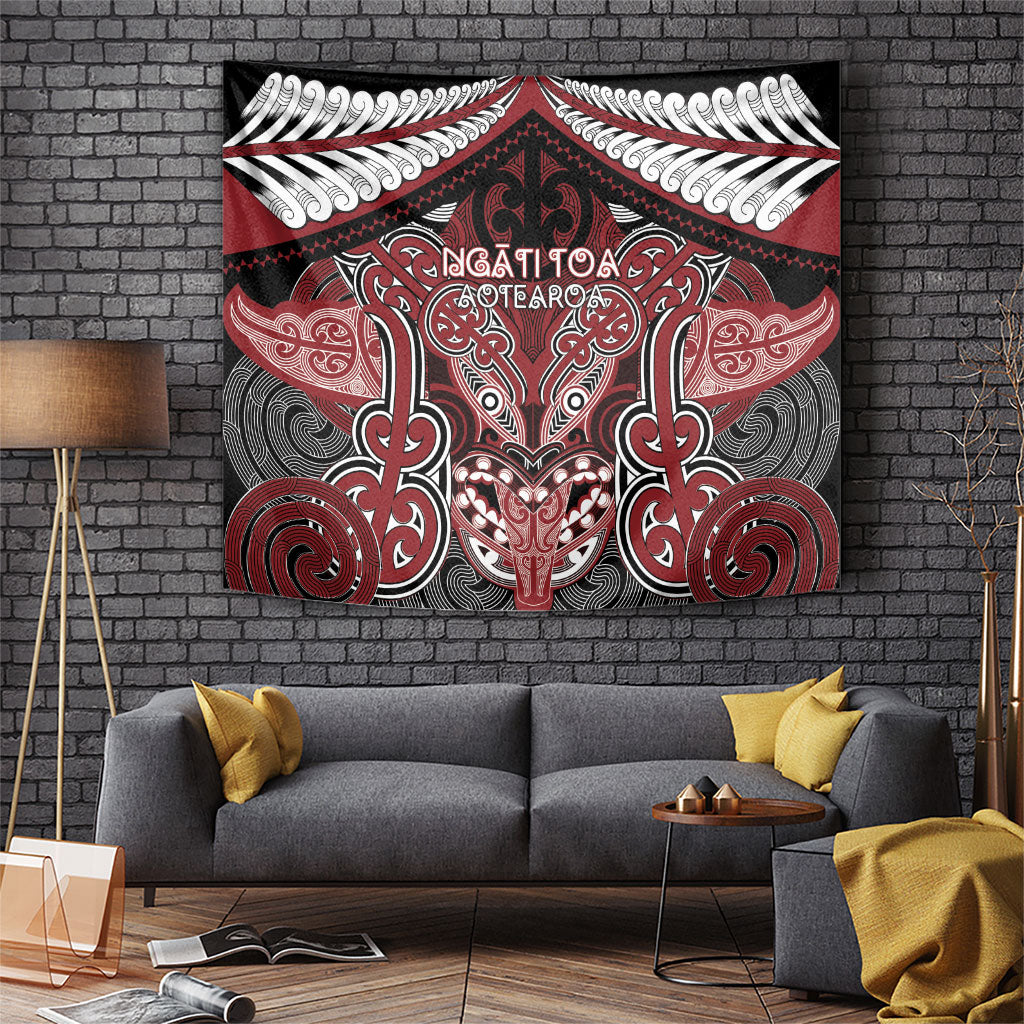 Aotearoa Iwi Ngati Toa Tapestry Maori Kowhaiwhai Pattern
