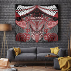 Aotearoa Iwi Ngati Toa Tapestry Maori Kowhaiwhai Pattern