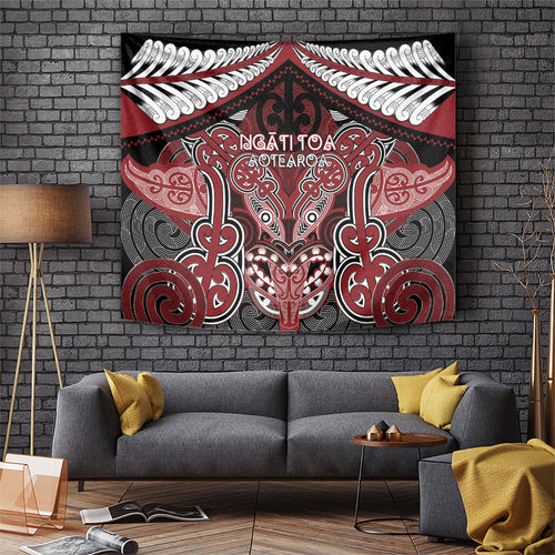 Aotearoa Iwi Ngati Toa Tapestry Maori Kowhaiwhai Pattern