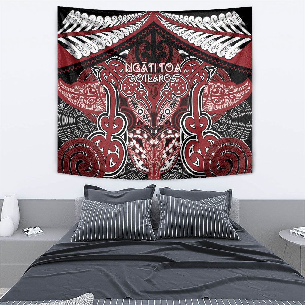 Aotearoa Iwi Ngati Toa Tapestry Maori Kowhaiwhai Pattern