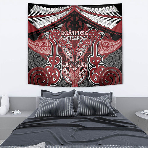 Aotearoa Iwi Ngati Toa Tapestry Maori Kowhaiwhai Pattern