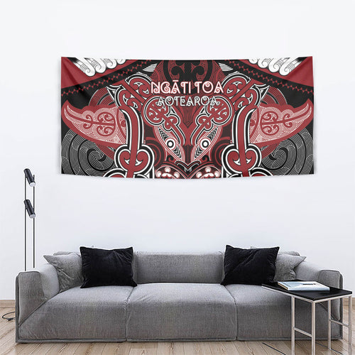 Aotearoa Iwi Ngati Toa Tapestry Maori Kowhaiwhai Pattern