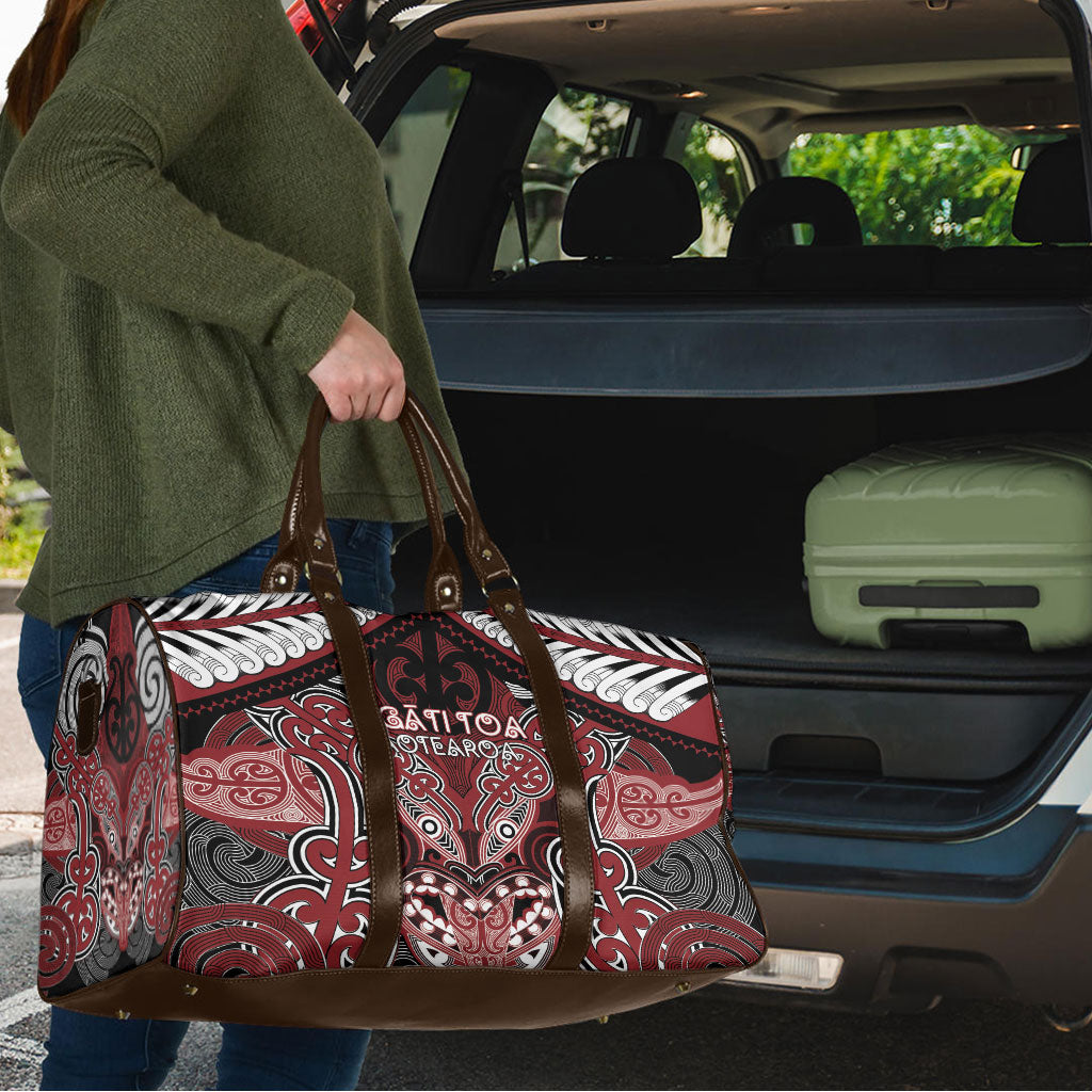 Aotearoa Iwi Ngati Toa Travel Bag Maori Kowhaiwhai Pattern