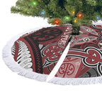 Aotearoa Iwi Ngati Toa Tree Skirt Maori Kowhaiwhai Pattern