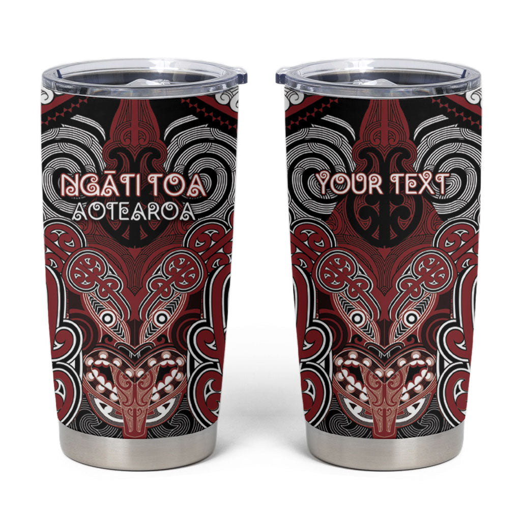 Aotearoa Iwi Ngati Toa Personalised Tumbler Cup Maori Kowhaiwhai Pattern