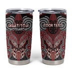 Aotearoa Iwi Ngati Toa Personalised Tumbler Cup Maori Kowhaiwhai Pattern