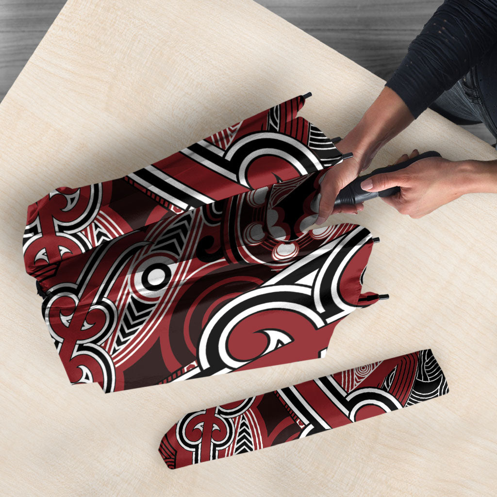 Aotearoa Iwi Ngati Toa Umbrella Maori Kowhaiwhai Pattern