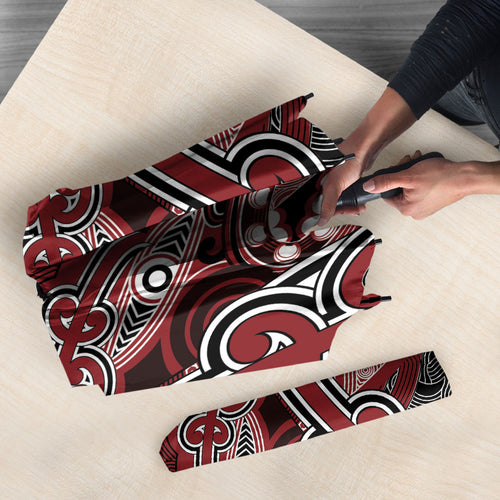 Aotearoa Iwi Ngati Toa Umbrella Maori Kowhaiwhai Pattern