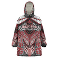 Aotearoa Iwi Ngati Toa Personalised Wearable Blanket Hoodie Maori Kowhaiwhai Pattern