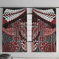Aotearoa Iwi Ngati Toa Window Curtain Maori Kowhaiwhai Pattern