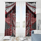 Aotearoa Iwi Ngati Toa Window Curtain Maori Kowhaiwhai Pattern