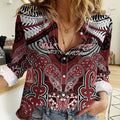 Aotearoa Iwi Ngati Toa Personalised Women Casual Shirt Maori Kowhaiwhai Pattern