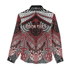 Aotearoa Iwi Ngati Toa Personalised Women Casual Shirt Maori Kowhaiwhai Pattern