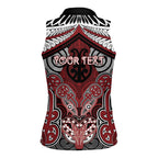 Aotearoa Iwi Ngati Toa Personalised Women Sleeveless Polo Shirt Maori Kowhaiwhai Pattern
