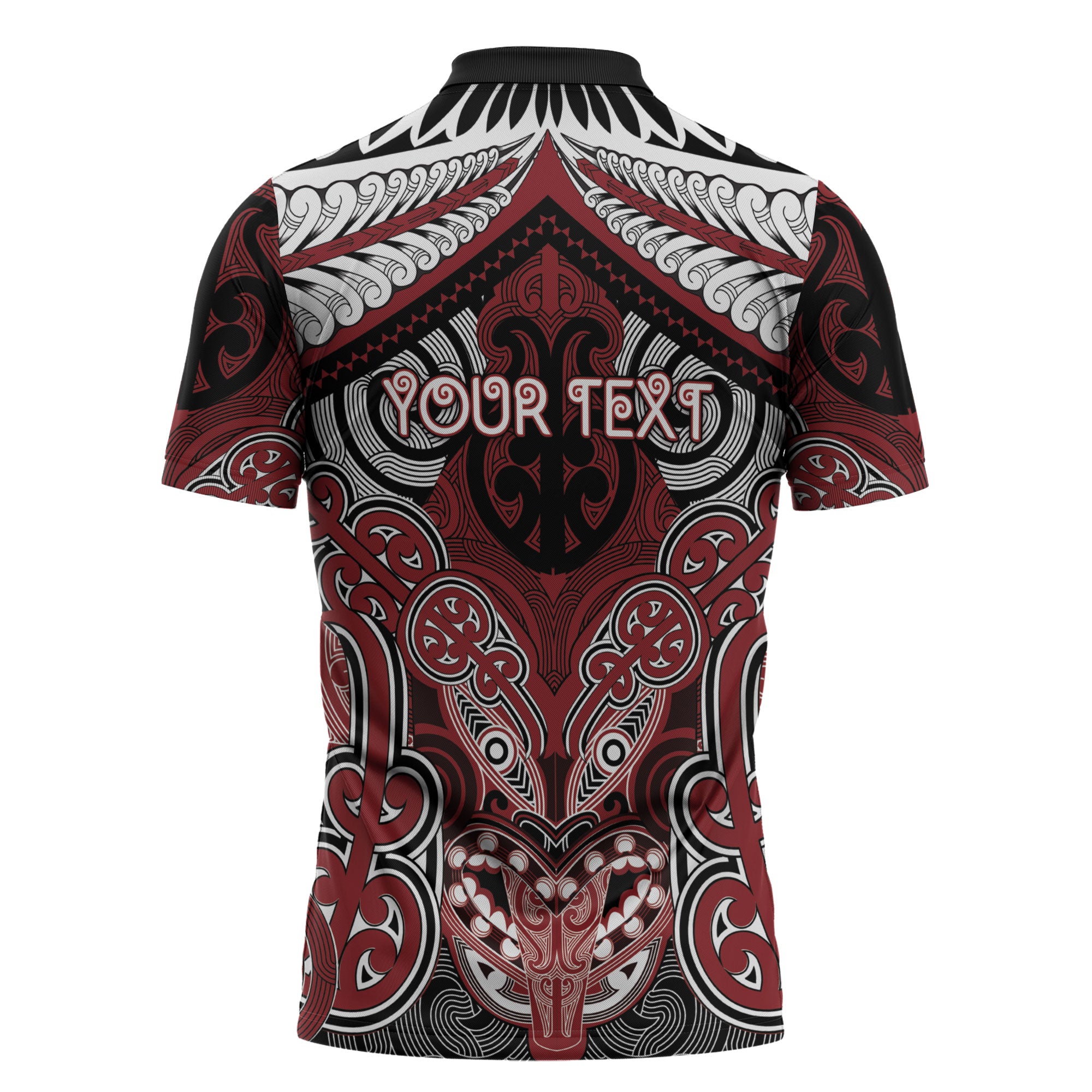 Aotearoa Iwi Ngati Toa Personalised Zipper Polo Shirt Maori Kowhaiwhai Pattern