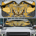 Aotearoa Iwi Ngati Tama Auto Sun Shade Maori Kowhaiwhai Pattern