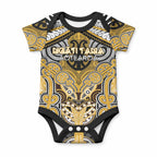 Aotearoa Iwi Ngati Tama Personalised Baby Onesie Maori Kowhaiwhai Pattern