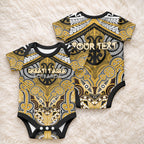 Aotearoa Iwi Ngati Tama Personalised Baby Onesie Maori Kowhaiwhai Pattern