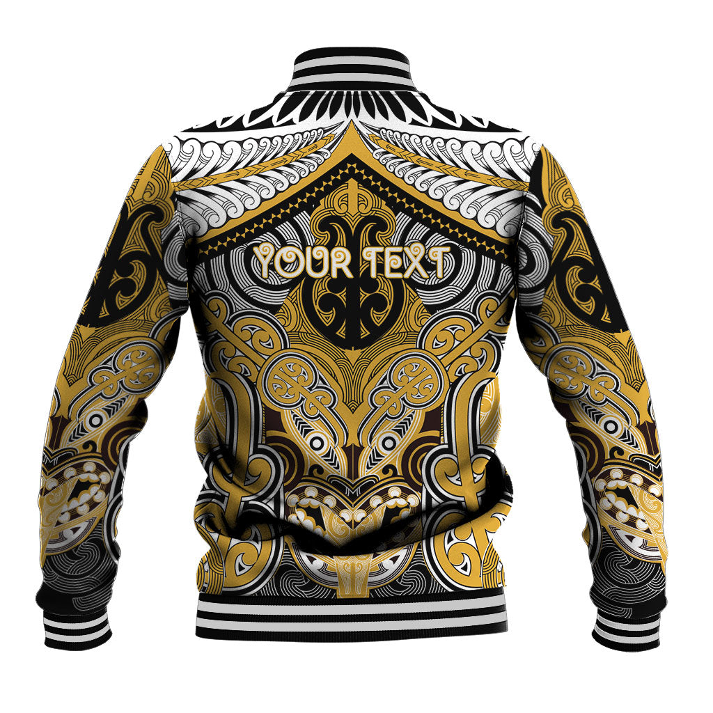 Aotearoa Iwi Ngati Tama Personalised Baseball Jacket Maori Kowhaiwhai Pattern