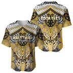 Aotearoa Iwi Ngati Tama Personalised Baseball Jersey Maori Kowhaiwhai Pattern