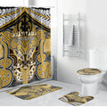 Aotearoa Iwi Ngati Tama Bathroom Set Maori Kowhaiwhai Pattern