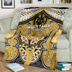 Aotearoa Iwi Ngati Tama Blanket Maori Kowhaiwhai Pattern