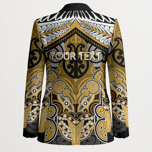 Aotearoa Iwi Ngati Tama Personalised Blazer Maori Kowhaiwhai Pattern