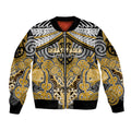 Aotearoa Iwi Ngati Tama Personalised Bomber Jacket Maori Kowhaiwhai Pattern