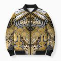 Aotearoa Iwi Ngati Tama Personalised Bomber Puffer Jacket Maori Kowhaiwhai Pattern