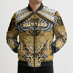 Aotearoa Iwi Ngati Tama Personalised Bomber Puffer Jacket Maori Kowhaiwhai Pattern