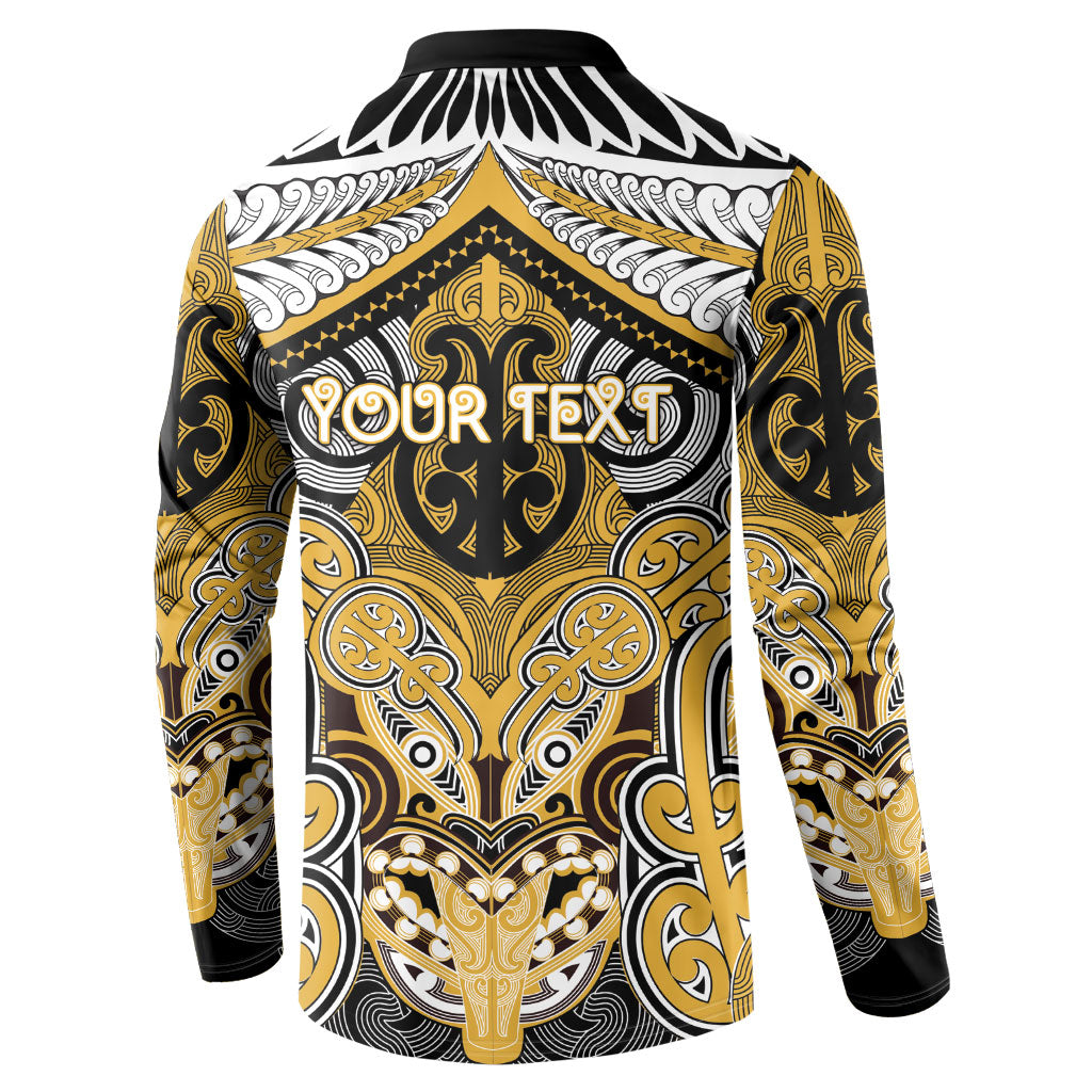 Aotearoa Iwi Ngati Tama Personalised Button Sweatshirt Maori Kowhaiwhai Pattern