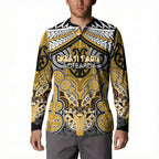 Aotearoa Iwi Ngati Tama Personalised Button Sweatshirt Maori Kowhaiwhai Pattern