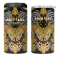 Aotearoa Iwi Ngati Tama Personalised 4 in 1 Can Cooler Tumbler Maori Kowhaiwhai Pattern