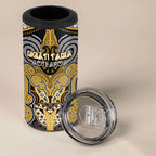 Aotearoa Iwi Ngati Tama Personalised 4 in 1 Can Cooler Tumbler Maori Kowhaiwhai Pattern
