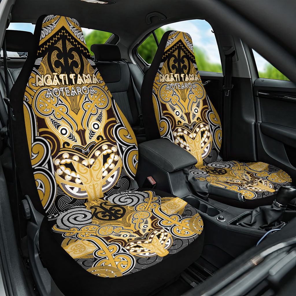 Aotearoa Iwi Ngati Tama Car Seat Cover Maori Kowhaiwhai Pattern