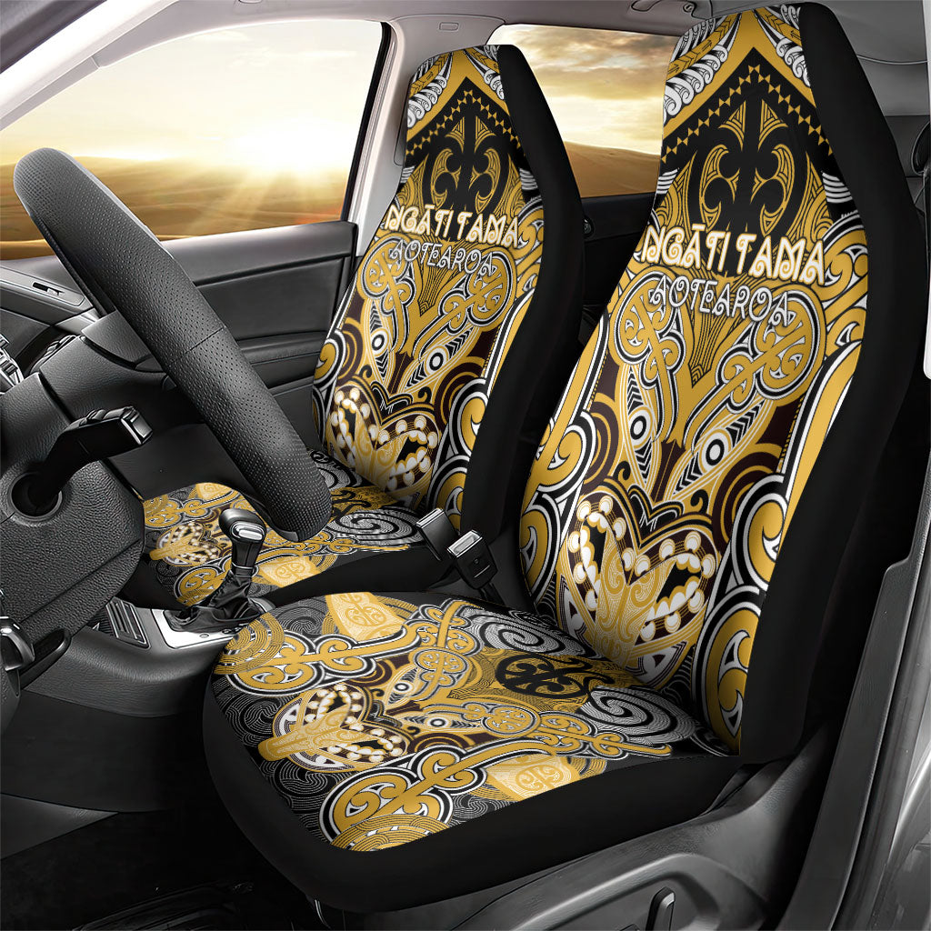 Aotearoa Iwi Ngati Tama Car Seat Cover Maori Kowhaiwhai Pattern