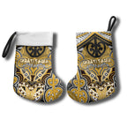 Aotearoa Iwi Ngati Tama Personalised Christmas Stocking Maori Kowhaiwhai Pattern
