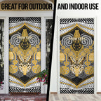 Aotearoa Iwi Ngati Tama Personalised Door Cover Maori Kowhaiwhai Pattern
