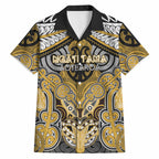 Aotearoa Iwi Ngati Tama Personalised Hawaiian Shirt Maori Kowhaiwhai Pattern