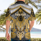 Aotearoa Iwi Ngati Tama Personalised Hawaiian Shirt Maori Kowhaiwhai Pattern