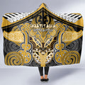 Aotearoa Iwi Ngati Tama Hooded Blanket Maori Kowhaiwhai Pattern