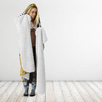 Aotearoa Iwi Ngati Tama Hooded Blanket Maori Kowhaiwhai Pattern