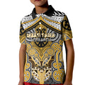 Aotearoa Iwi Ngati Tama Personalised Kid Polo Shirt Maori Kowhaiwhai Pattern