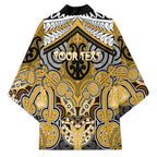 Aotearoa Iwi Ngati Tama Personalised Kimono Maori Kowhaiwhai Pattern