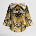 Aotearoa Iwi Ngati Tama Personalised Kimono Sleeve Blouse Maori Kowhaiwhai Pattern