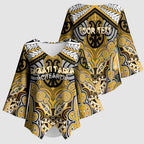 Aotearoa Iwi Ngati Tama Personalised Kimono Sleeve Blouse Maori Kowhaiwhai Pattern