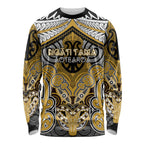 Aotearoa Iwi Ngati Tama Personalised Long Sleeve Shirt Maori Kowhaiwhai Pattern